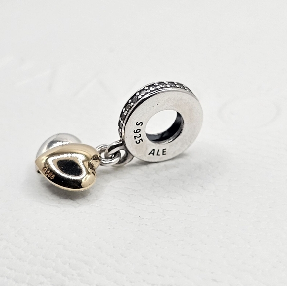 Authentic Pandora Dangle Charm With 14k Gold - Picture 4 of 9